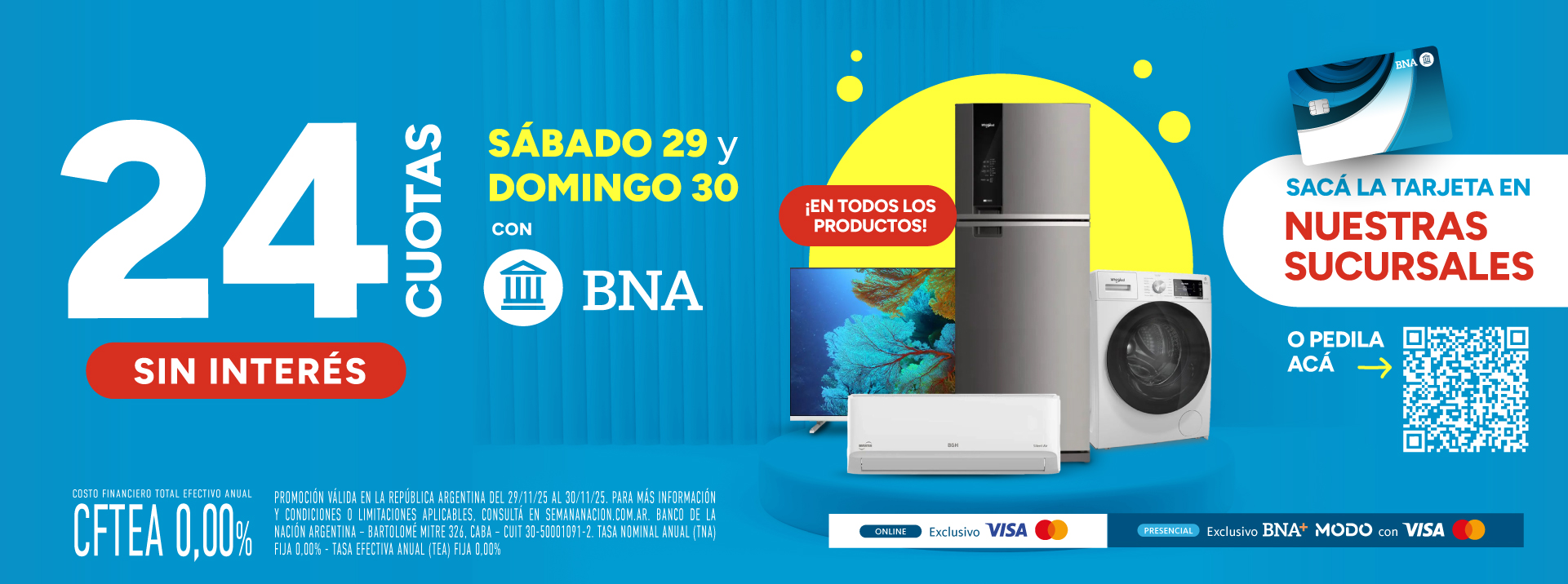 24 CUOTAS SIN INTERÉS CON BANCO NACIÓN