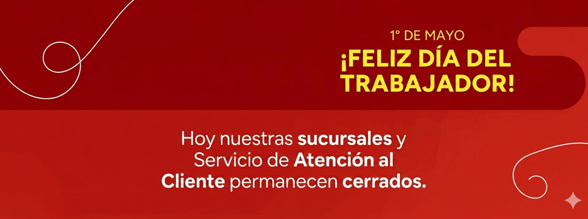 ¡Feliz día del trabajador y la trabajadora!