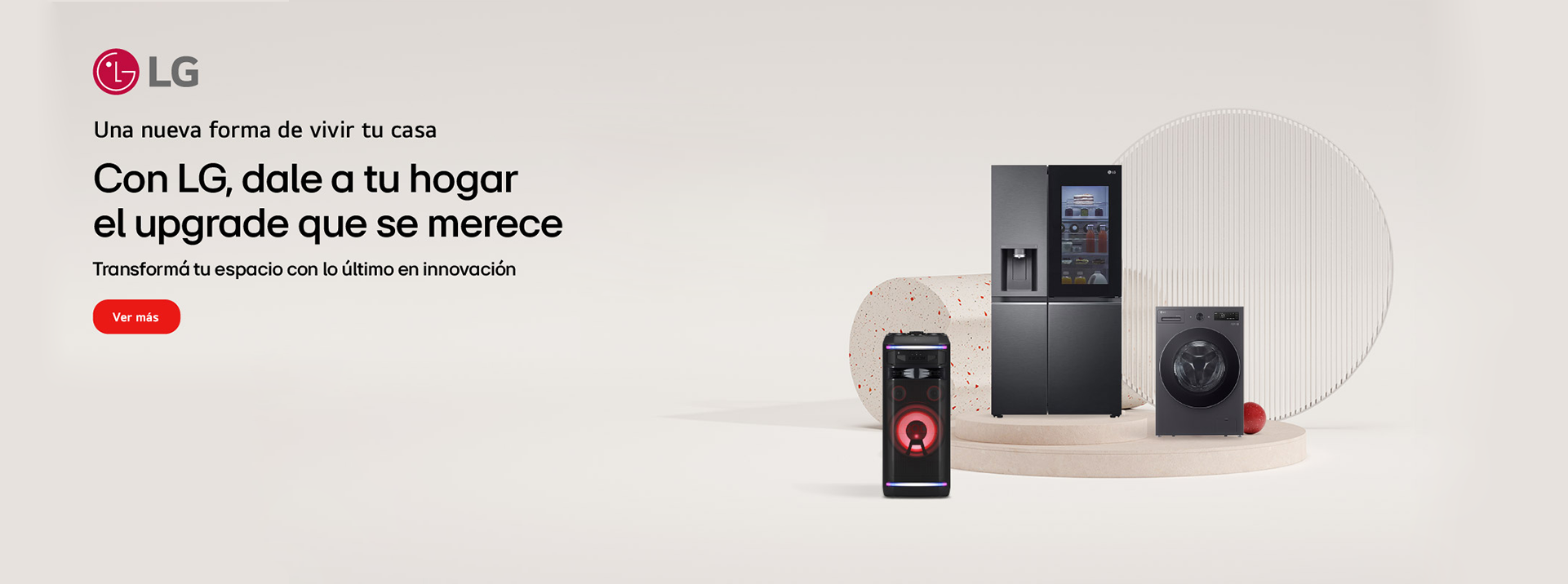 Viví tu casa con LG - Ofertas en los mejores productos para tu hogar