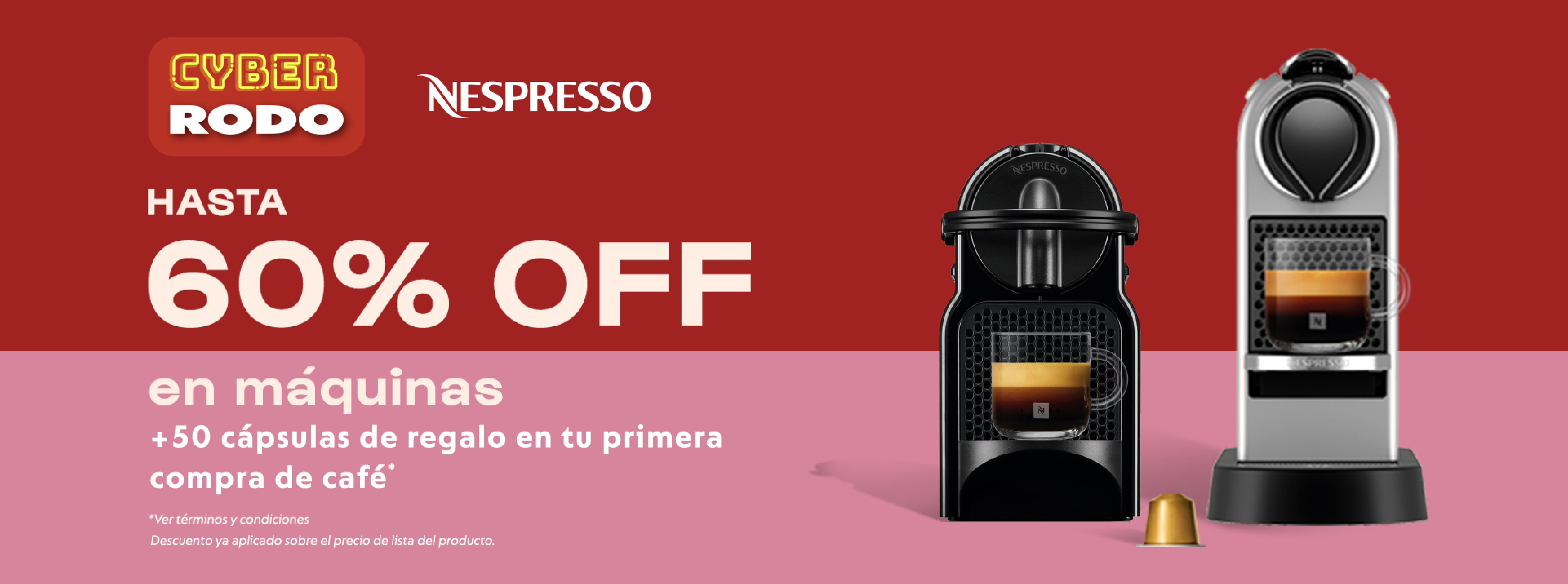 OFERTAS NESPRESSO EN CYBER RODO
