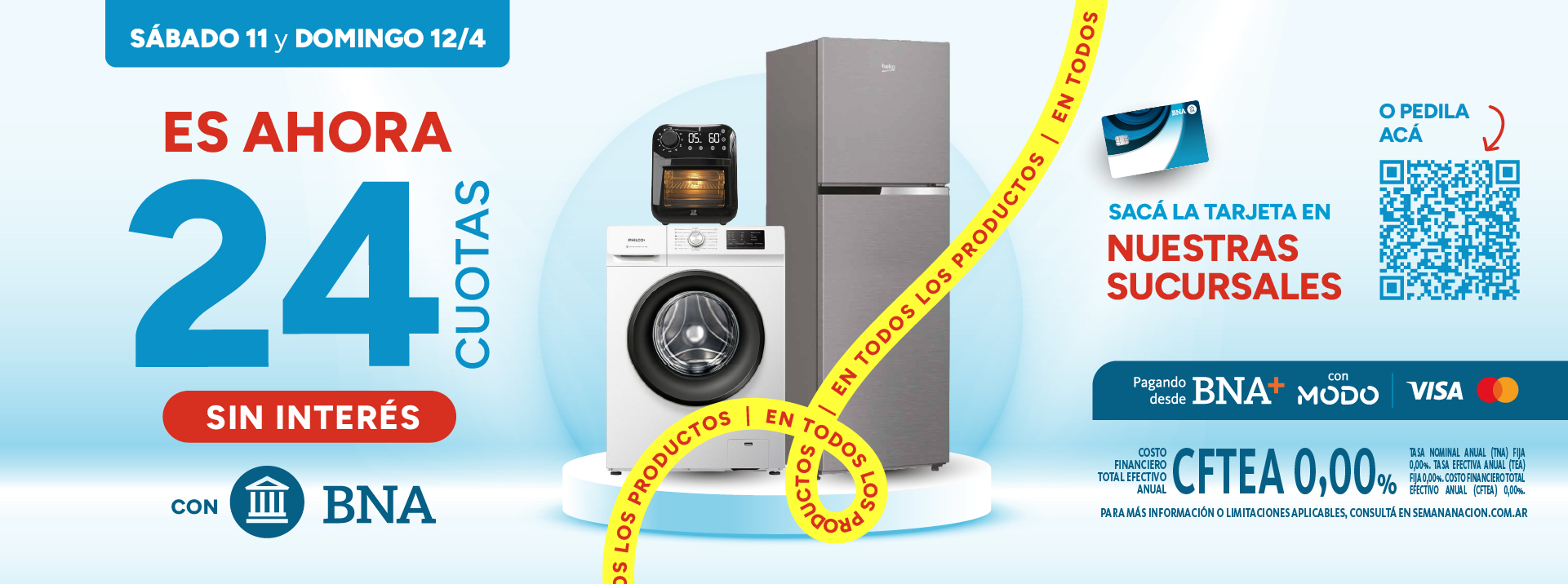 24 cuotas sin interés con Banco Nación