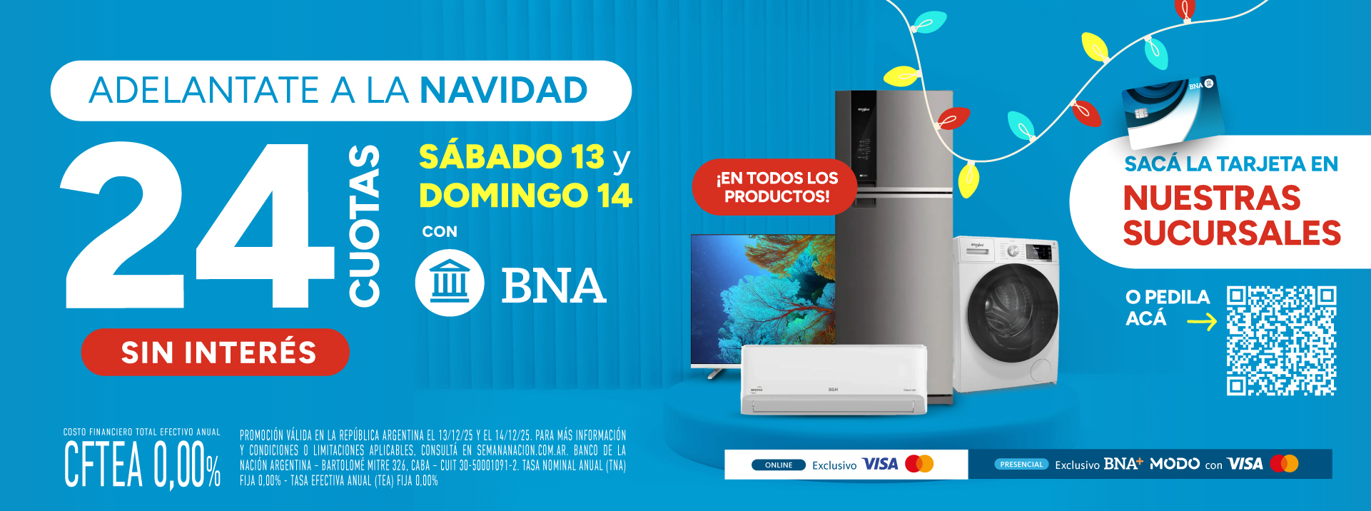 24 cuotas sin interés con Banco Nación 