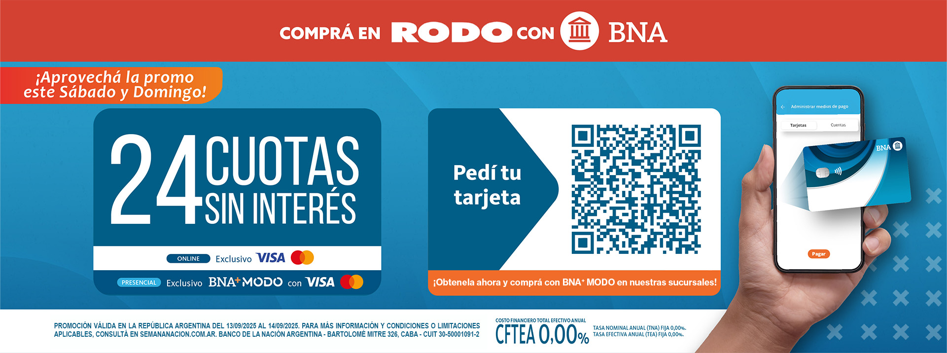 Promoción 24 cuotas sin interés banco nación