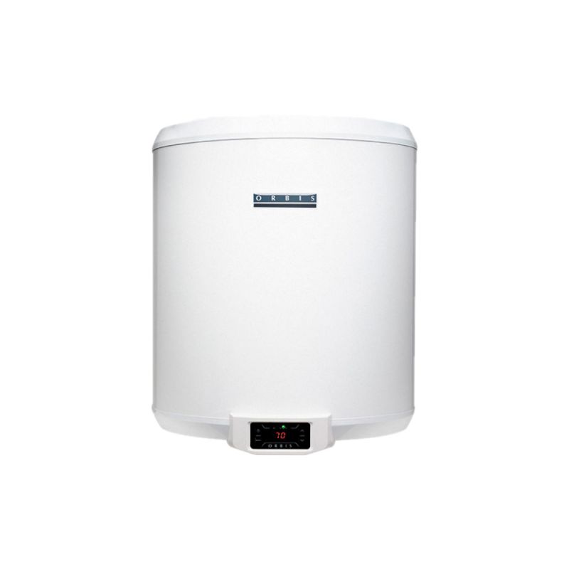 Termotanque Eléctrico Digital 50Lts Orbis 0050NO Colgar C/Inferior Blanco