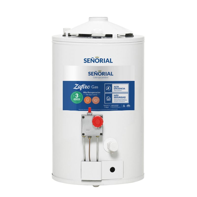 Termotanque Gas 29Lts Señorial TSZP1-30 AR Pie-Colgar C/Superior-Inferior