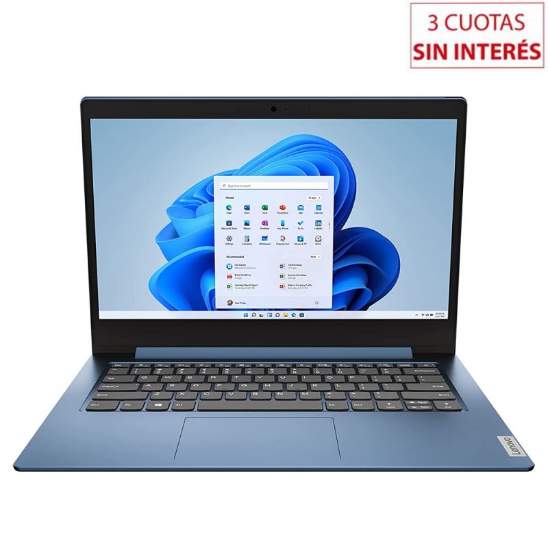 Notebook 14” Lenovo IdeaPad 1 14IGL05 81VU00JUAR Intel 4/128GB Azul Hielo