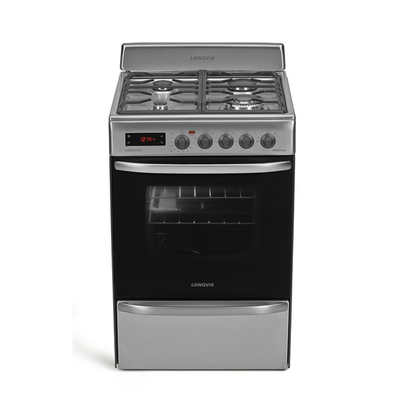 Cocina A Gas 60CM 4H Longvie 21601XT Inox