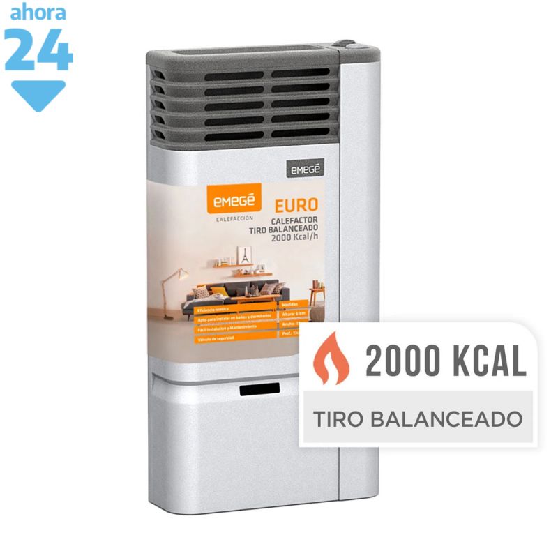 Estufa a Gas Tiro Balanceado Emege Euro 2120TB 2000 Kcal/H