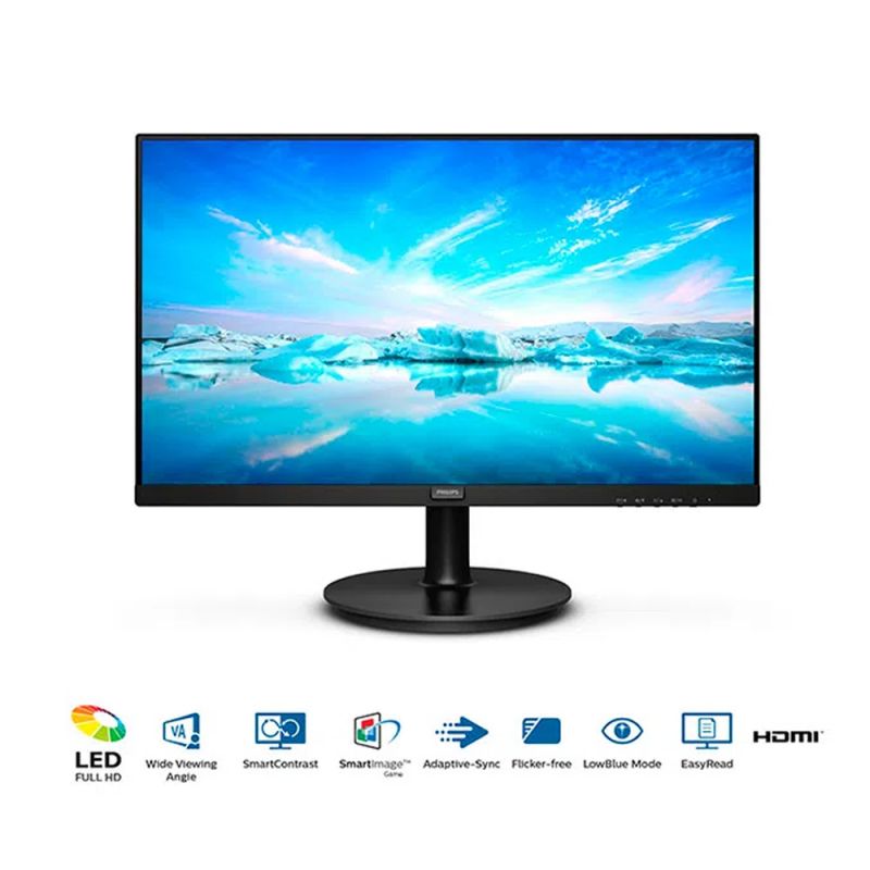 Monitor 23.8" Philips 241V8L/77 LED HDMI VGA Negro