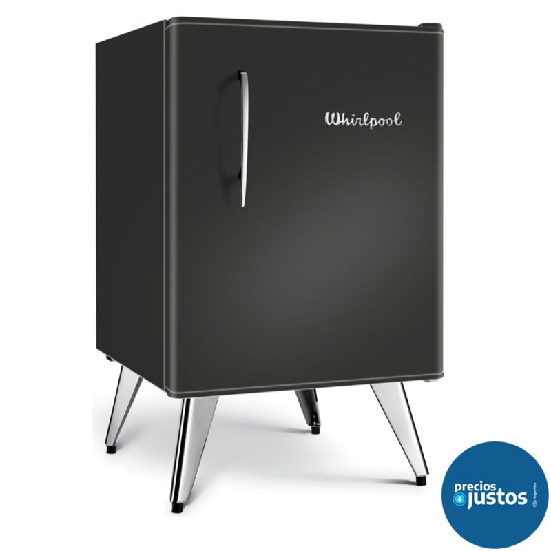 Heladera Bajo Mesada Retro 76Lts Whirlpool WRA09B1/3 Negro