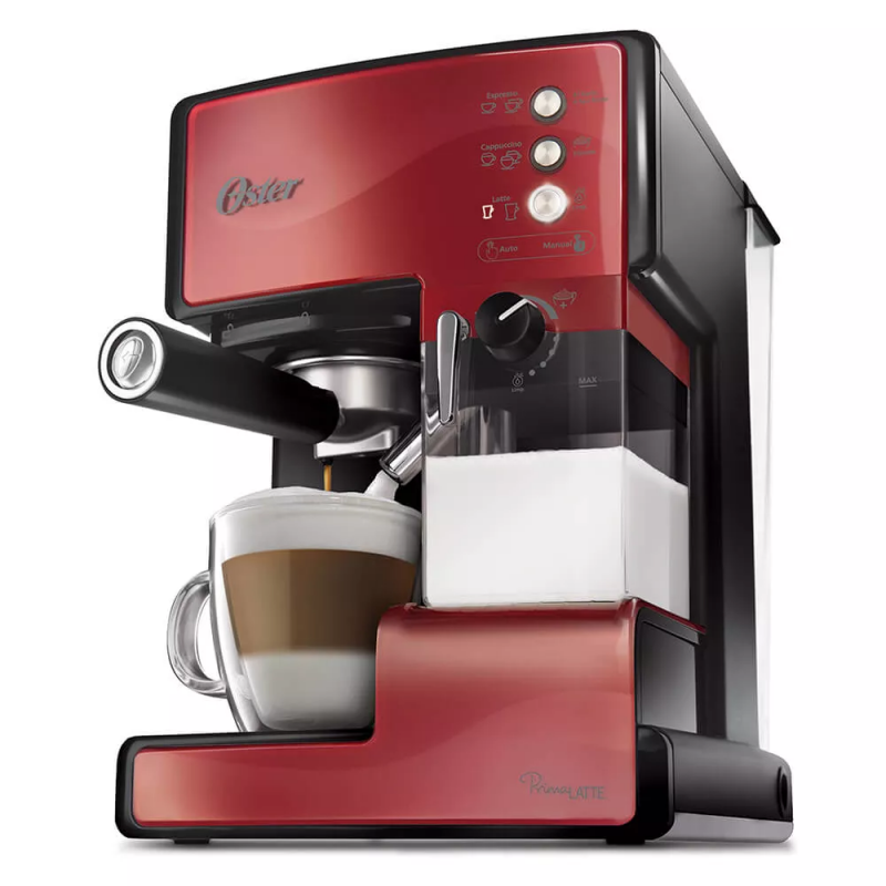 Oster Cafetera Espresso BVSTEM6601R 15Bar Roja