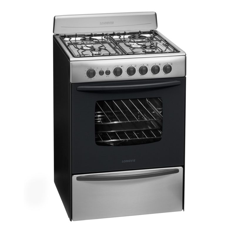 Longvie Cocina 4H 60cm 13601X/XF Gas Inox.