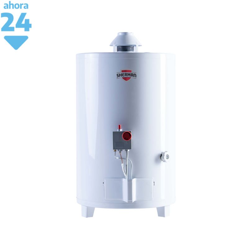 Termotanque a Gas Sherman 50Lts Pie C/Superior