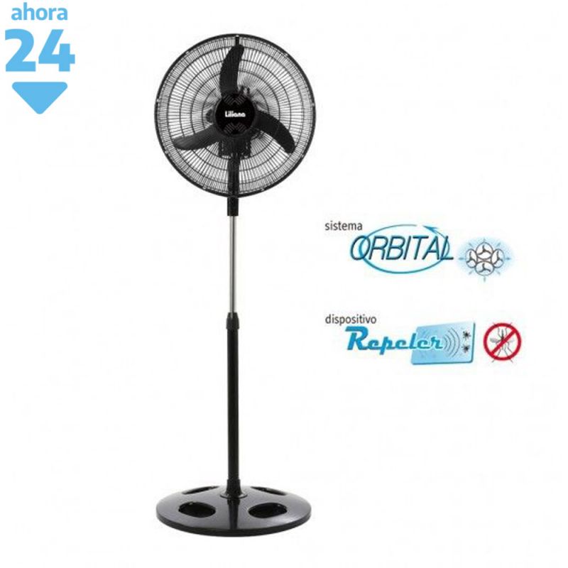 Ventilador de Pie 20" Liliana VPRN20 Orbital Negro