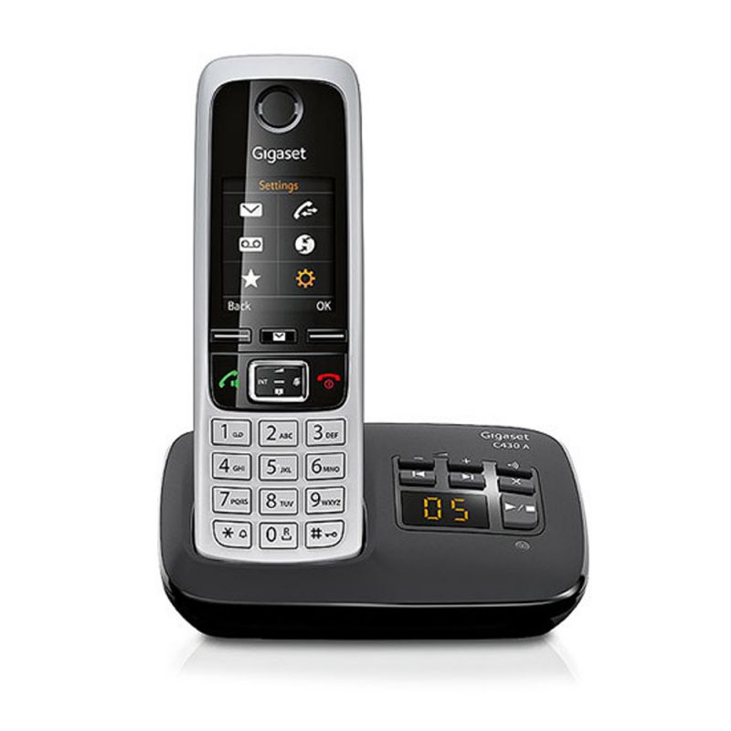 Gigaset Teléfono Inalámbrico C430A M/Libres Negro