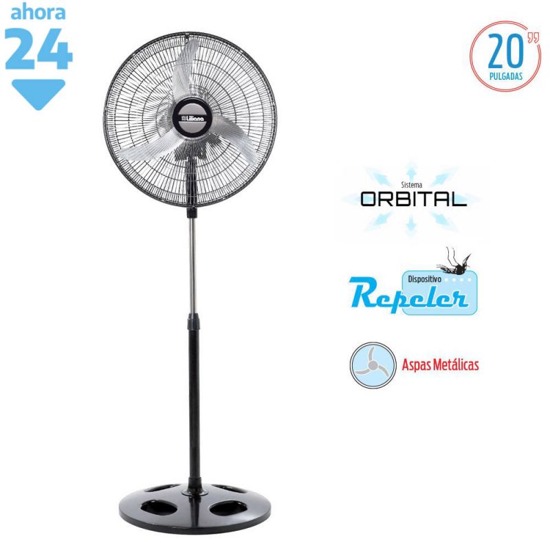 Ventilador de Pie 20" Liliana VPM2016 Aspas Metalicas