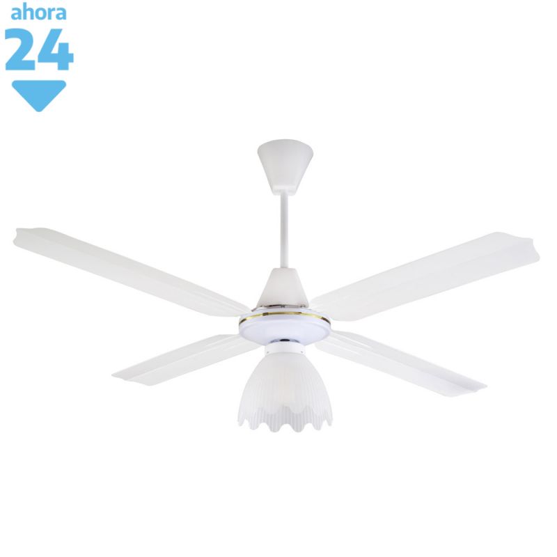 Ventilador Techo 1 Luz Axel AXVT4BLA / 961513 Blanco