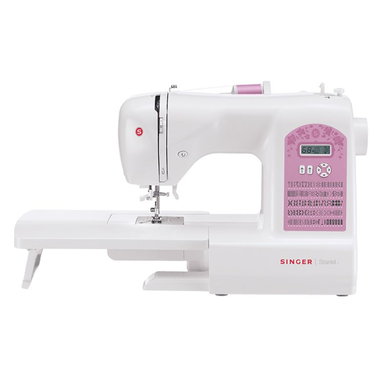 Maquina de coser Singer Starlet 6699 Blanco con Rosa