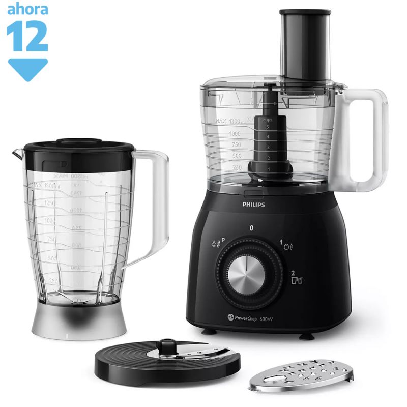 Philips Multiprocesadora HR7630 Negra