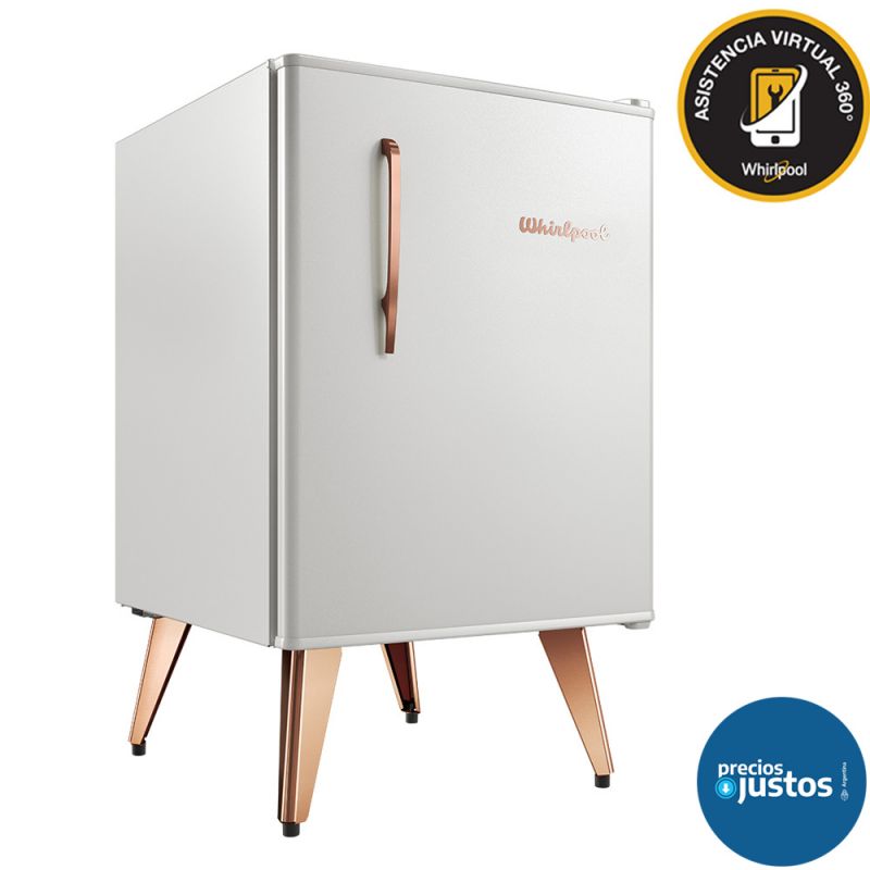 Heladera Bajo Mesada Retro 76Lts. Whirlpool WRA09B2/4 Blanco