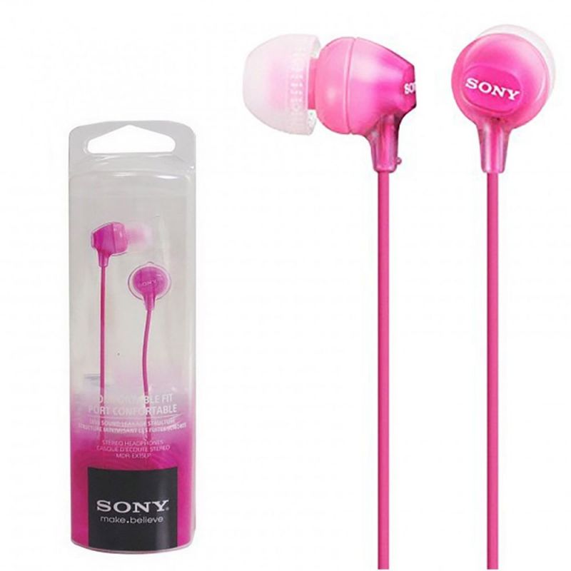 Auriculares Intrauditivos Sony MDR-EX15 Rosa