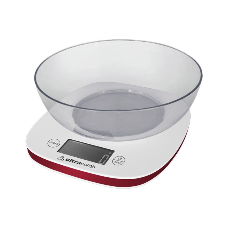 Balanza Digital para cocina Ultracomb BL-6002 C/Bowl Blanco