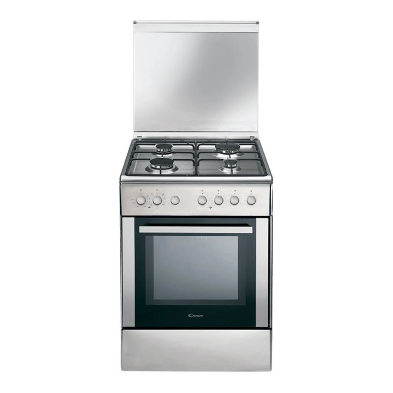 Cocina a Gas con Horno Eléctrico 60CM 4H Candy CCG6503PX Inox