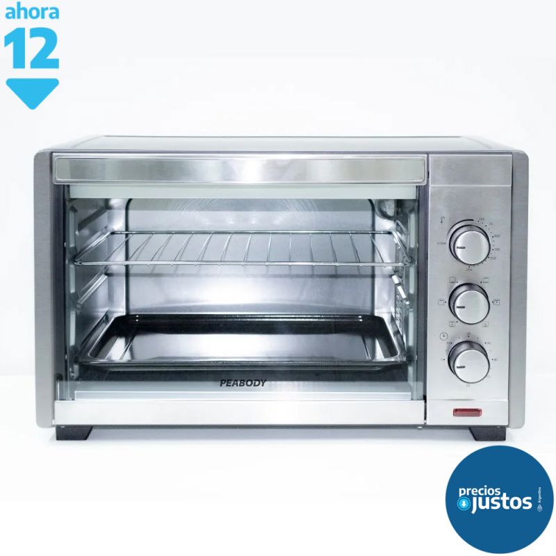 Horno Eléctrico 35Lts Peabody PE-HE3542 Grill + Convección Inox
