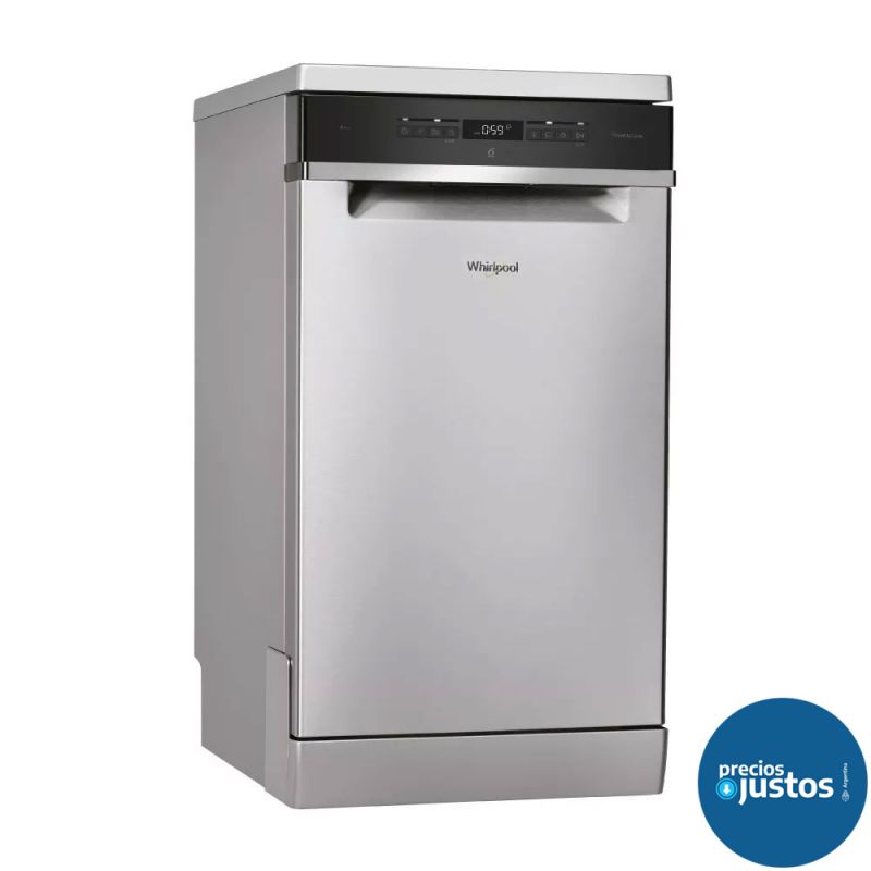 Lavavajillas 10 Cubiertos Whirlpool WSF03T223PXAG Inverter Silver