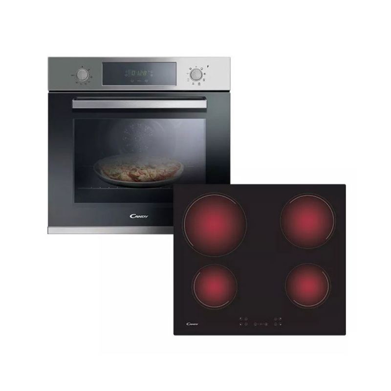 Candy SmartPack Horno Elect. Empotrable 60cm FCP605XL + Anafe Elec E-CH64