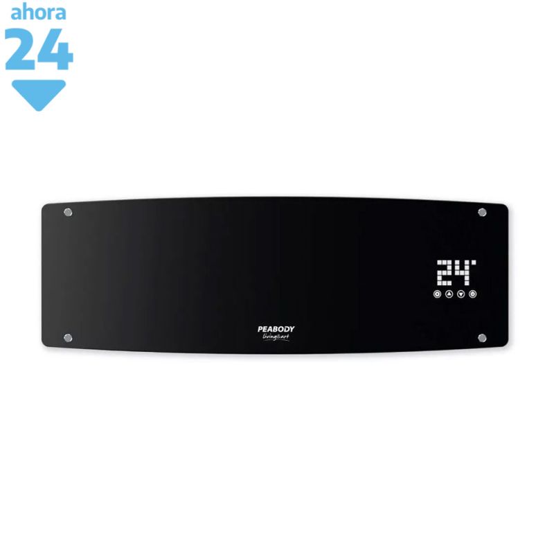 Caloventor de Pared Curvo Peabody PE-CV20N Negro Tipo Split 2000W 