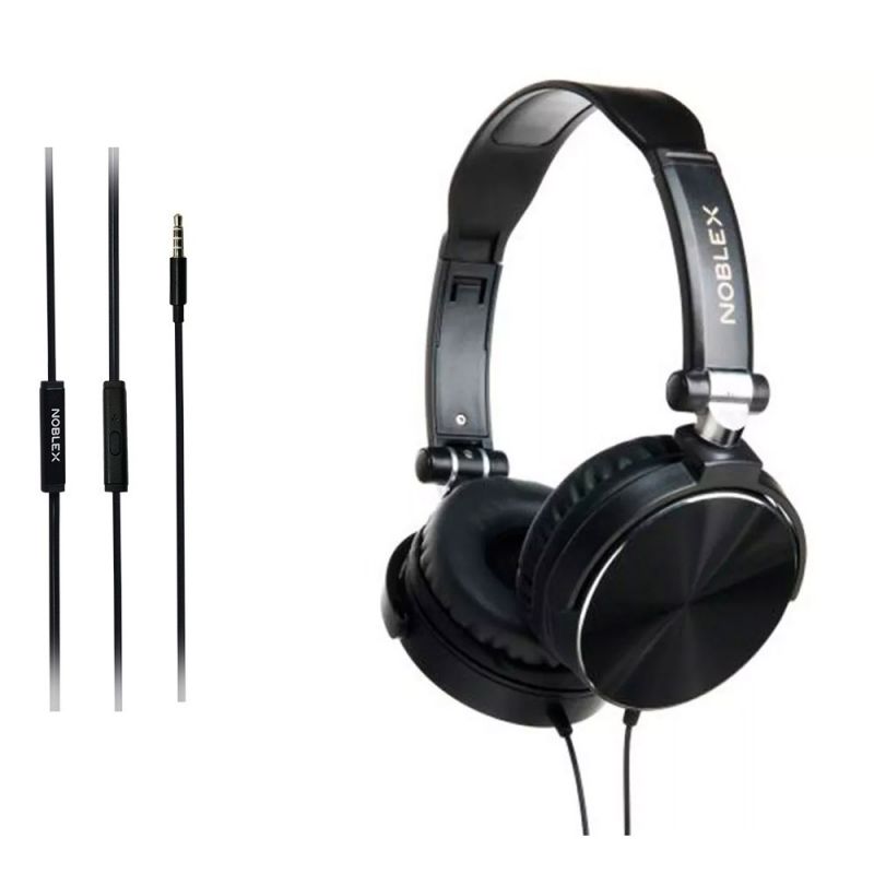 Auriculares Supraaurales Noblex HP107BB Plegable C/Micrófono Negro