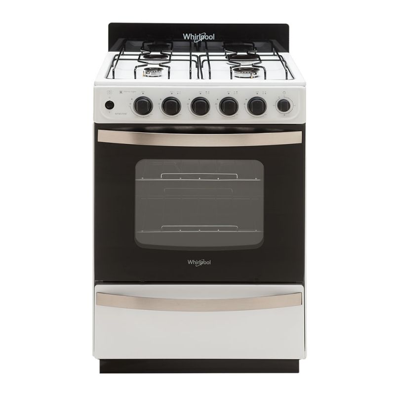 Cocina a Gas 56CM 4H Whirlpool WFB57DW Blanco