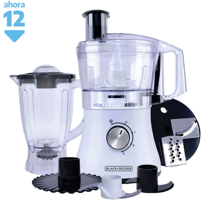 Black & Decker Multiprocesadora FP1002J-AR 25826 Blanca