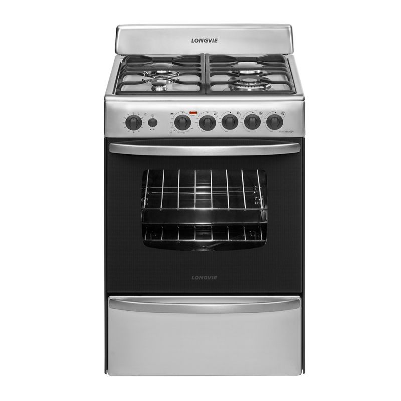 Cocina a Gas 56CM 4H Longvie 19501X Inox