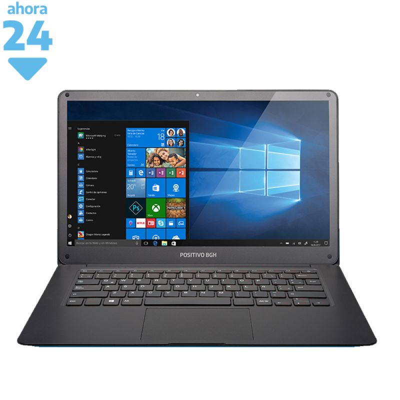 Notebook 14" BGH AT300B/N Atom 2/32GB Negro