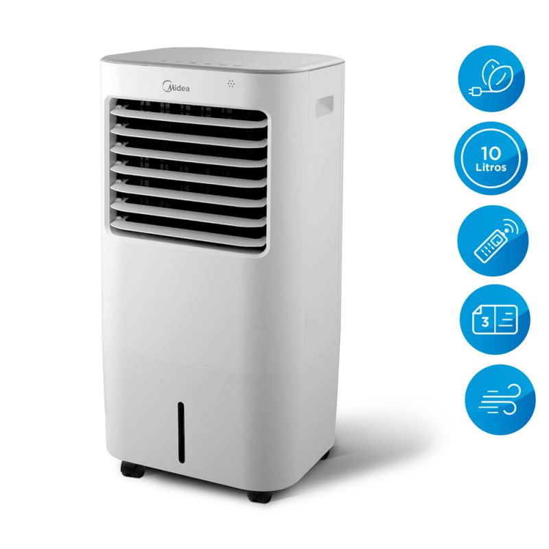 Climatizador de Aire Portátil Midea MCC-12 10 Lts Blanco