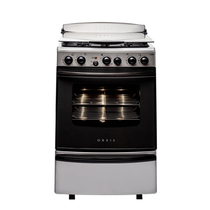 Orbis Cocina 55cm 4H 978AC3M Autolimpiante Negro e Inox