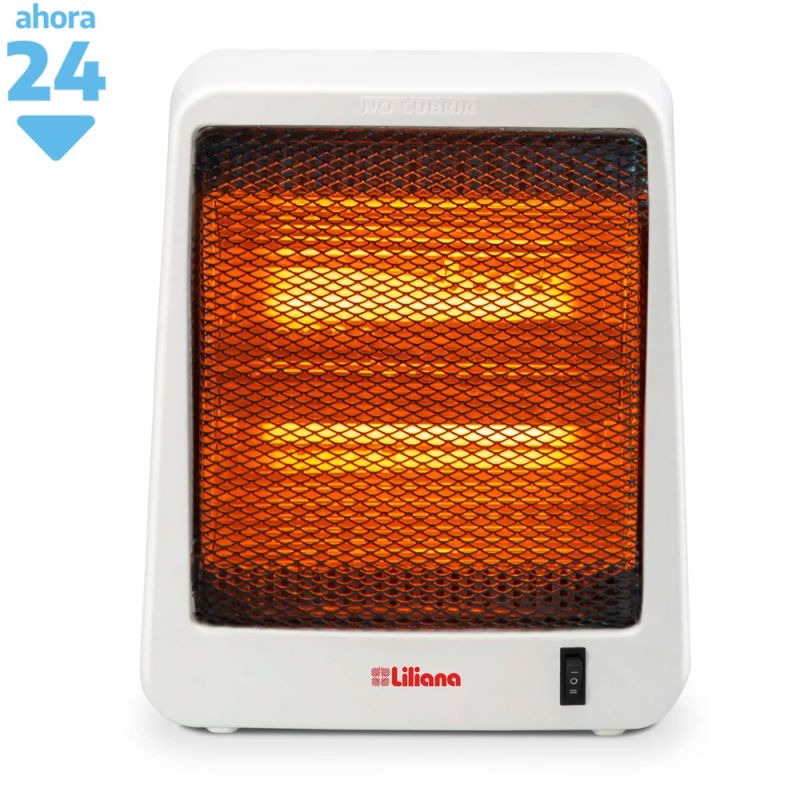 Estufa Eléctrica Infrarroja Liliana Compact Hot CI-070 Blanca 