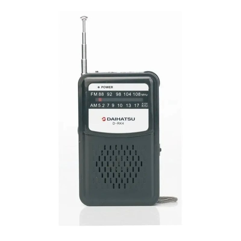 Radio Portátil Pocket Daihatsu D-RK4 AM/FM Negro