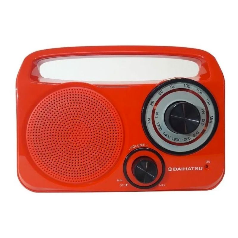 Radio Portátil Dual Daihatsu DRP400 AM/FM Rojo