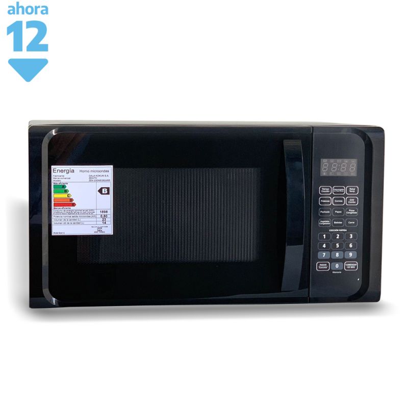 Microondas 23Lts Zenith 23DNEG82ARR Digital Negro