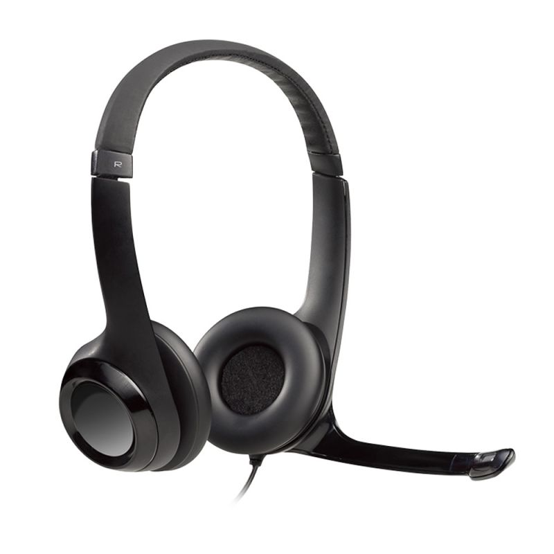 Auriculares Manos Libres USB Logitech H390 Micrófono Giratorio Negro