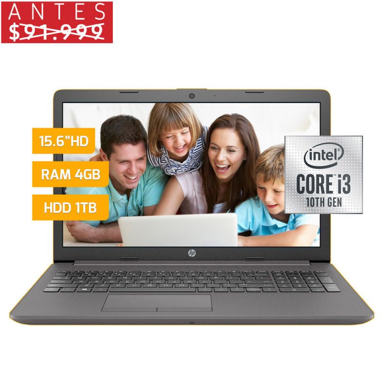 HP Notebook 15" 250-G7-CI3 Intel Core i3 4GB/1TB Gris