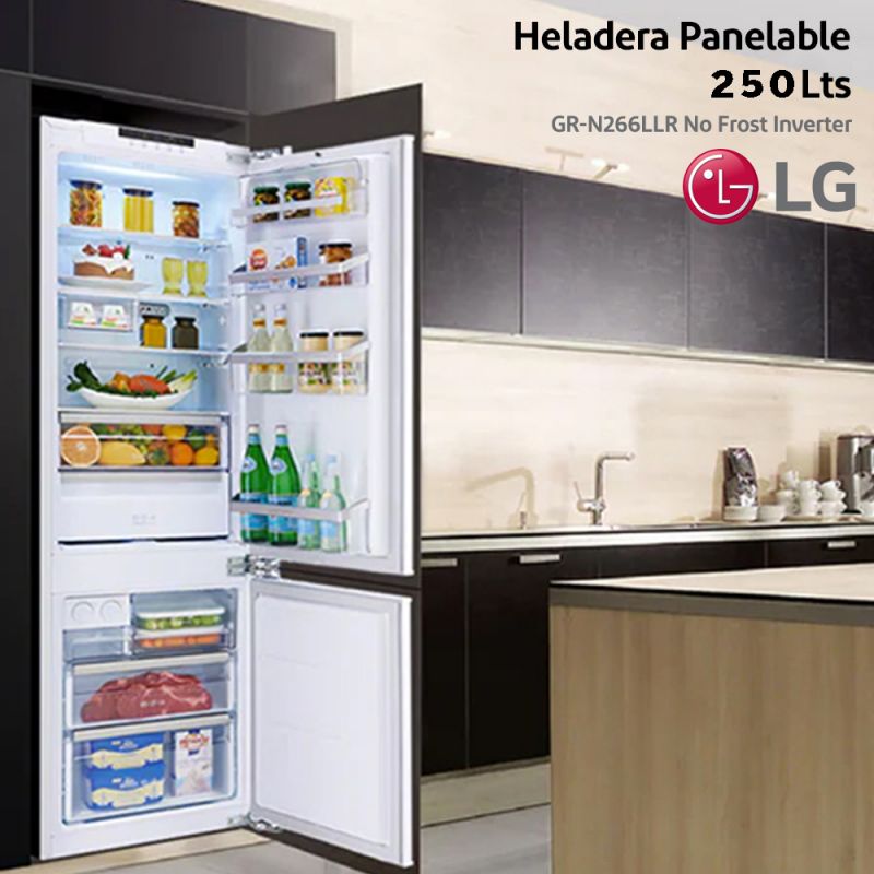 Heladera Panelable 250Lt. LG GR-N266LLR No Frost Inverter