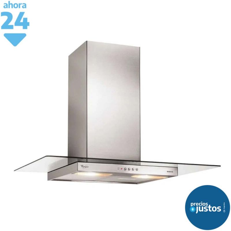 Whirlpool Campana 90CM WAI93AR Inox