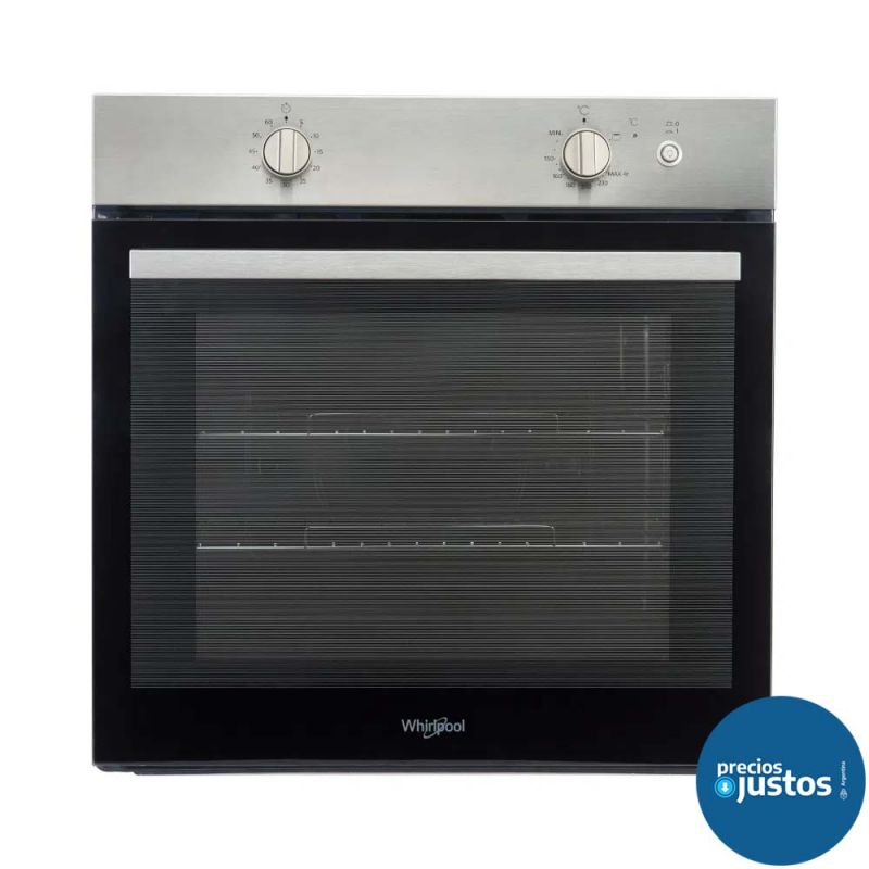 Horno de Empotrar a Gas 60cm Whirlpool WOG60IX Inox