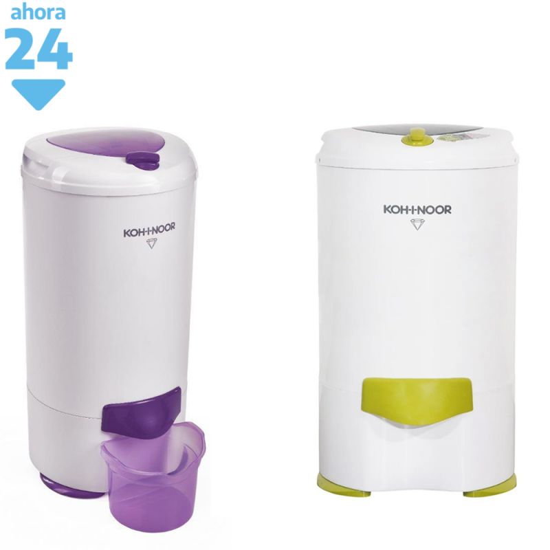 Secarropas Centrífugo 6.5Kg Kohinoor C765/2 C/Recipiente - Blanco/Violeta y Blanco/Verde