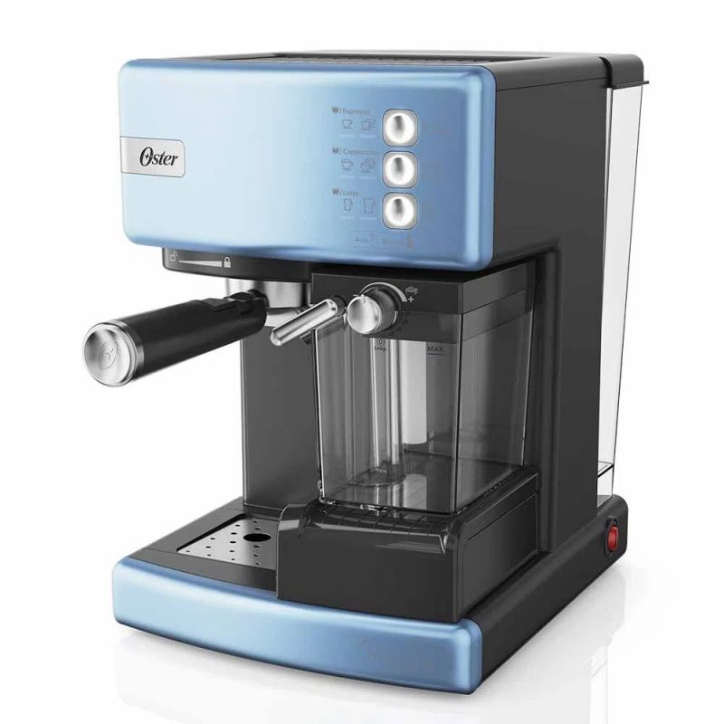 Cafetera Espresso Oster PrimaLatte BVSTEM6603CC 054 15Bar Celeste