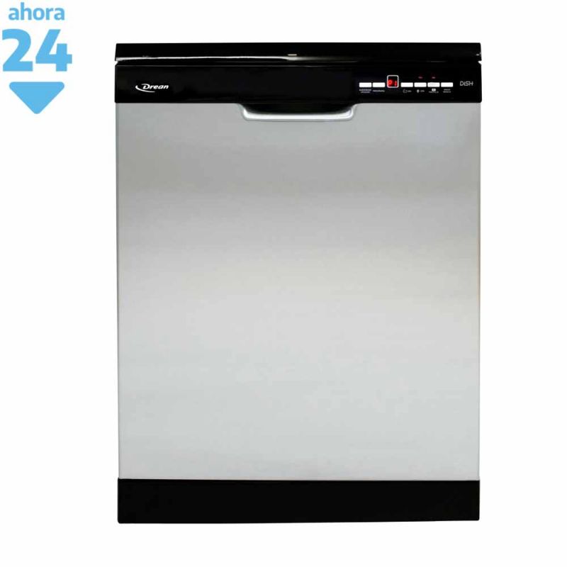 Lavavajillas 15 Cubiertos Drean DISH 15.2 DTNX Digital Negro Inox